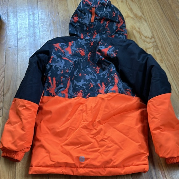 Gusti size 12 snow/ski jacket orange, gray, and black - Picture 6 of 6